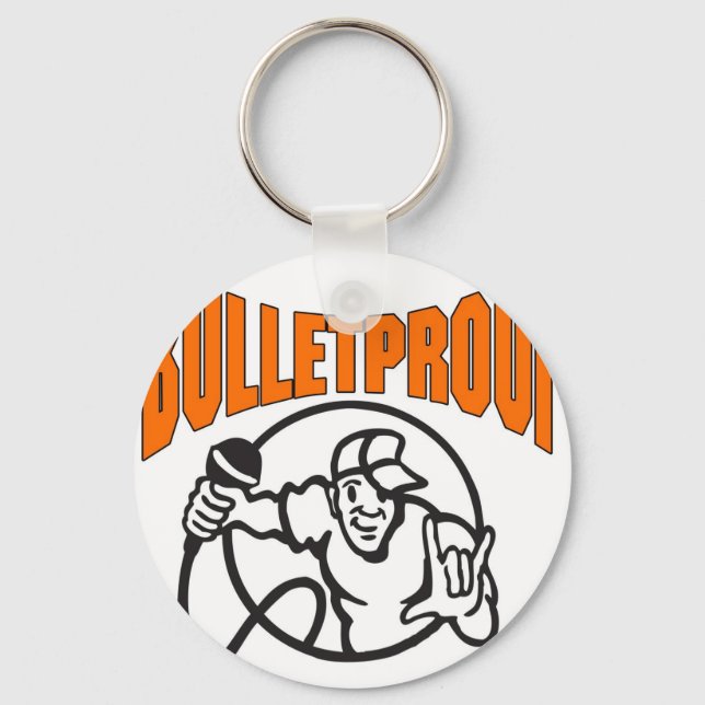 Bulletproof Logo Key Ring (Front)