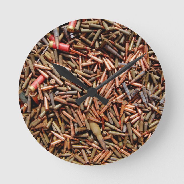 Bullets, ammunition round clock (Front)