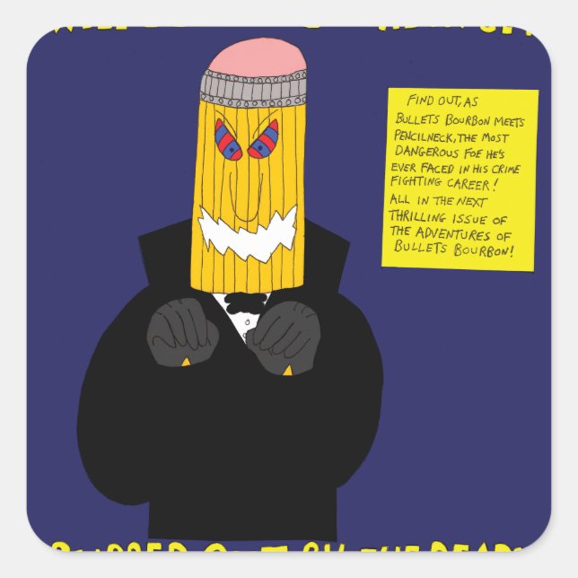 Bullets Bourbon Pencilneck stickers (Front)