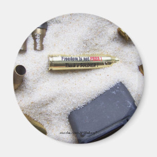 bullets freedom military veterans day Magnet son