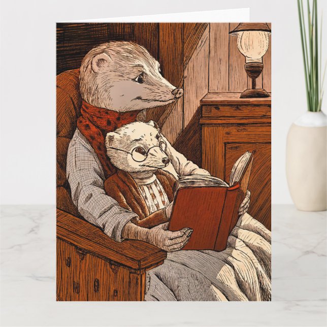 Bullets reading a book card (Front)