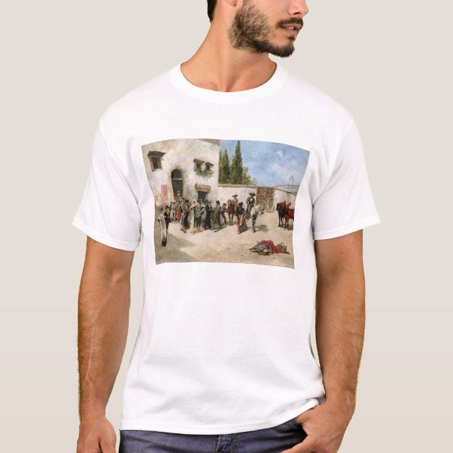 Bullfighters preparing for the Fight (oil on panel T-Shirt (Front)