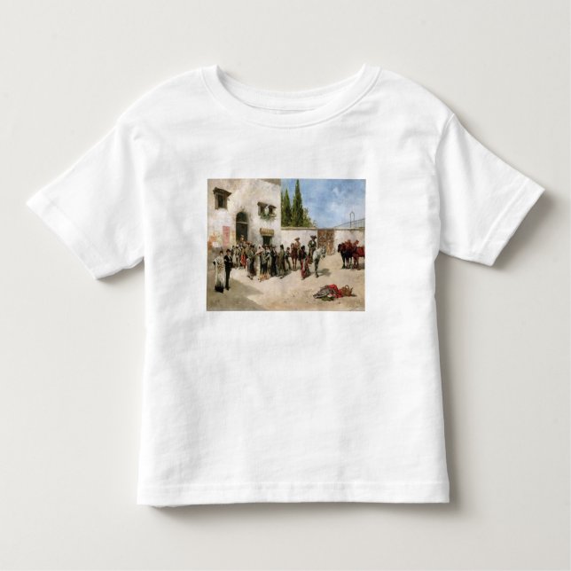 Bullfighters preparing for the Fight (oil on panel Toddler T-Shirt (Front)