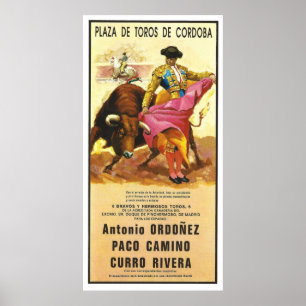 Bullfighting, Plaza del Toros, Cordoba, Spain Poster