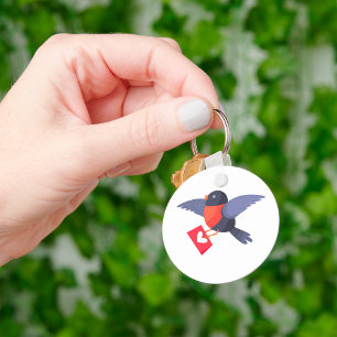 Bullfinch Love Bird Key Ring