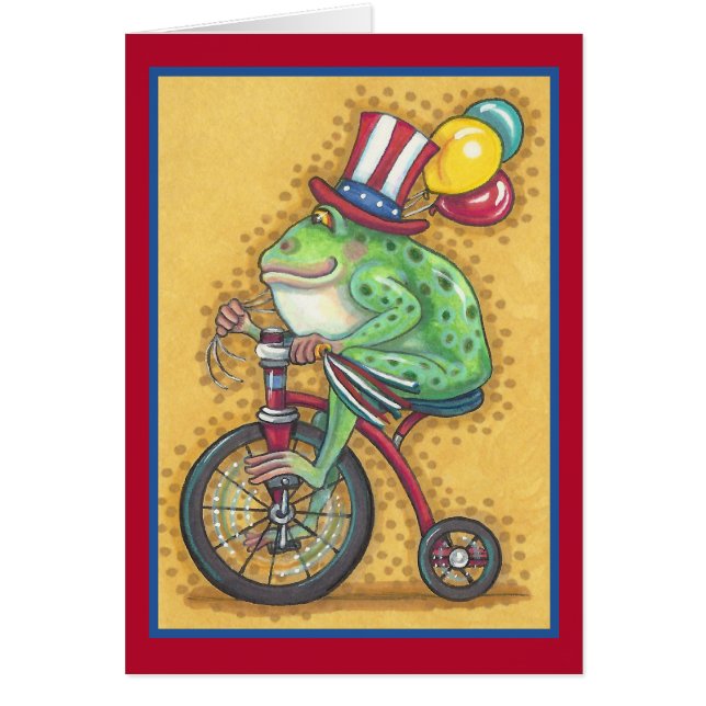 BULLFROG 4TH OF JULY, FROG NOTE CARD Verse (Front)
