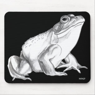 Bullfrog Art Mousepad Frog Art Gifts Decor