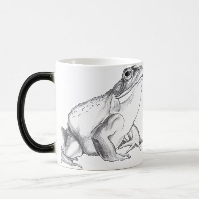 Bullfrog Art Mug Frog Cups Gifts Frog Mug (Left)