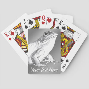 Bullfrog Cards Personalised Frog Art Playing Cards