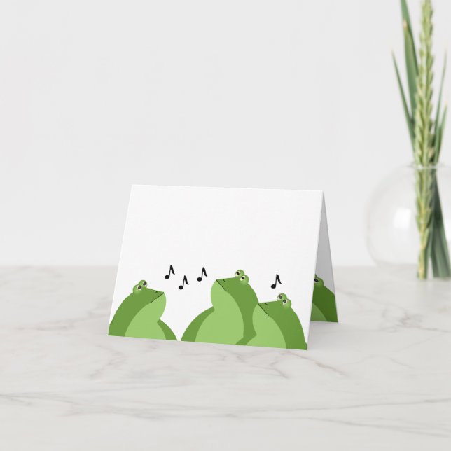 Bullfrog Chorus Greeting Card (Front)