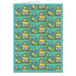 BULLFROG & DUCK PRINCE EASTER GREETING CARD Verse