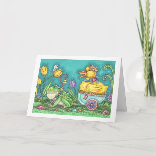BULLFROG & DUCKLING PRINCE EASTER NOTE CARD Verse (Front)