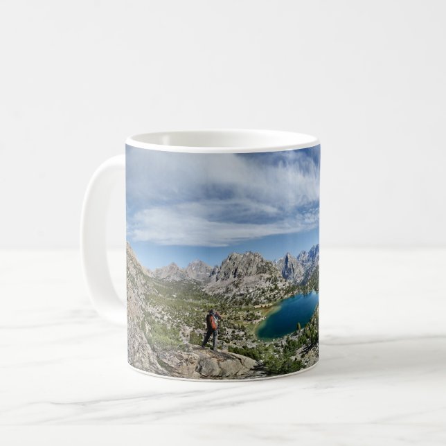 Bullfrog Lake and Kearsarge Pass - Sierra Coffee Mug (Front Left)
