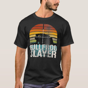 Bullfrog Slayer Frog Hunting Gigging Humour Premiu T-Shirt