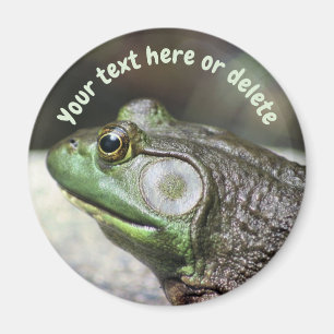 Bullfrog Thoughts Nature Personalized Magnet
