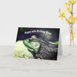 Bullfrog Thoughts Personalised Birthday  Card