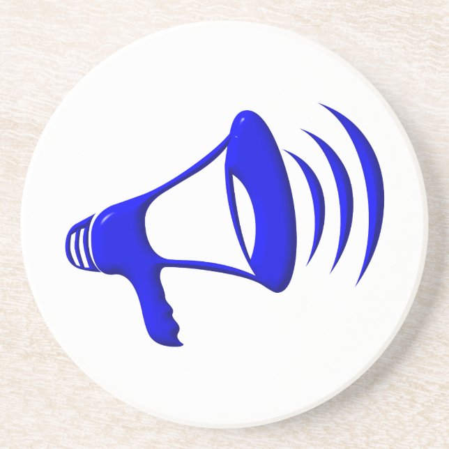 Bullhorn - Add your own words Coaster (Front)