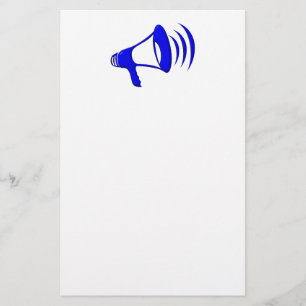 Bullhorn - Add your own words Stationery