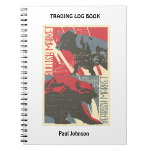 Bullish Bearish Stock Market Trading Log Book