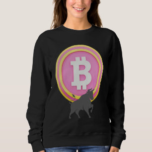Bullish On Bitcoin Cryptocurrency Investor Blockch Sweatshirt