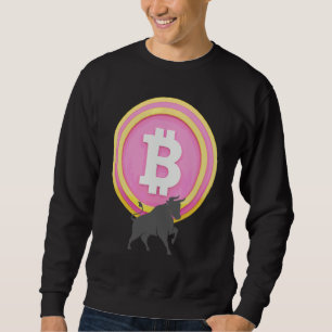 Bullish On Bitcoin Cryptocurrency Investor Blockch Sweatshirt
