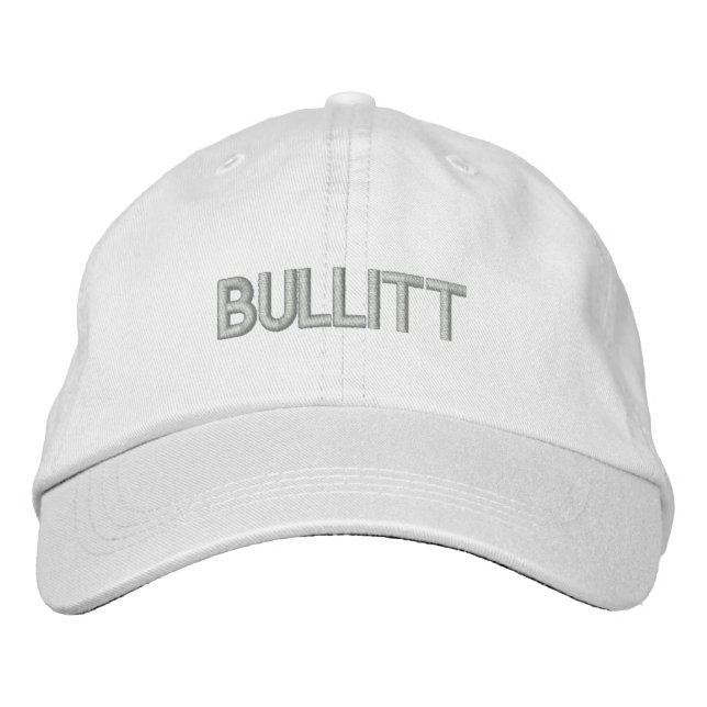 bullitt in green embroidered hat (Front)