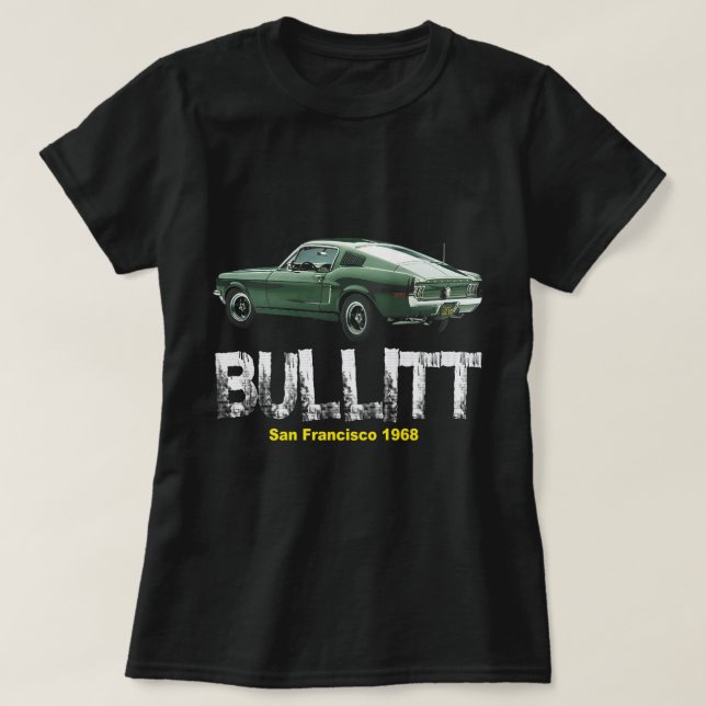 Bullitt Muscle Car  T-Shirt (Design Front)