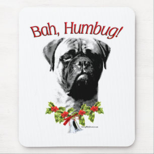 Bullmastiff Bah Humbug Mouse Pad