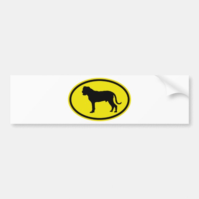 Bullmastiff Bumper Sticker (Front)