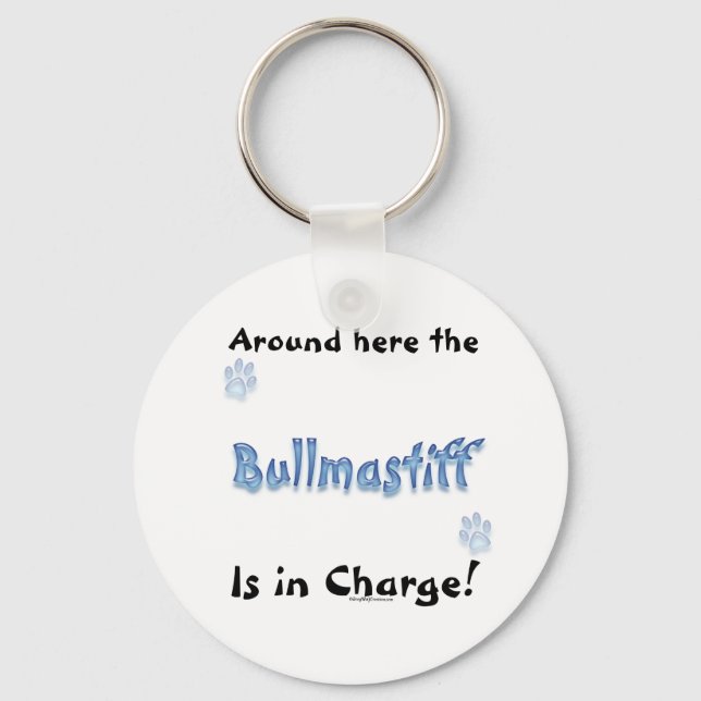 Bullmastiff Charge Keychain (Front)