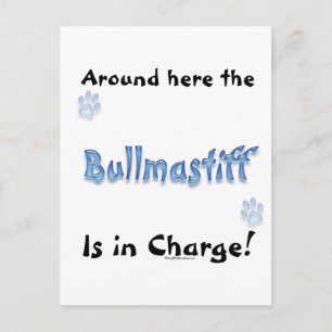 Bullmastiff Charge Postcard