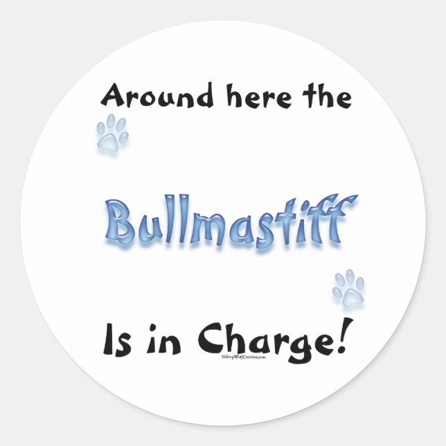 Bullmastiff Charge - Sticker (Front)