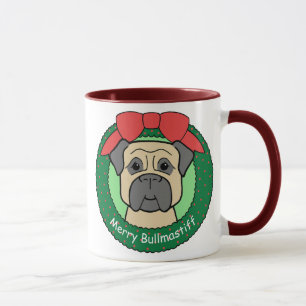 Bullmastiff Christmas Mug