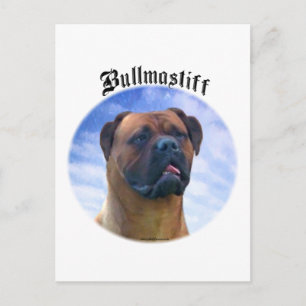 Bullmastiff Clouds Postcard