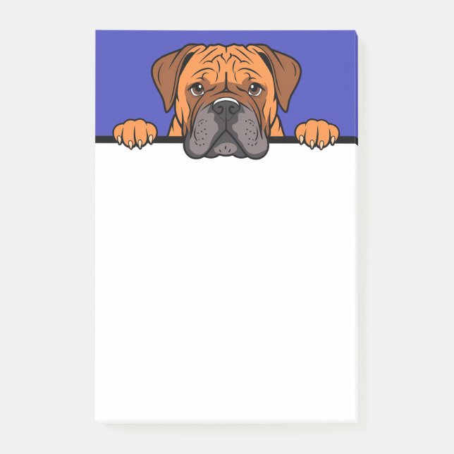 Bullmastiff Cute Mastiff Dog Lover Gift Stationery Post-it Notes (Front)