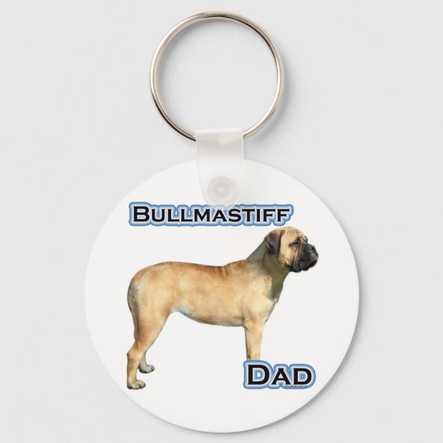 Bullmastiff Dad 4 - Keychain (Front)