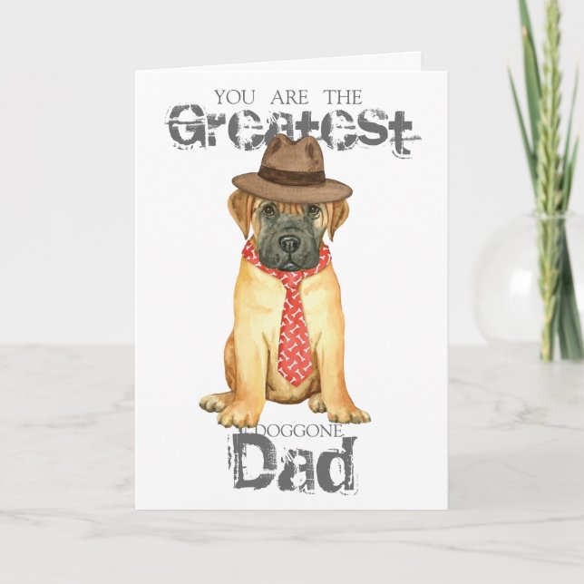 Bullmastiff Dad Card (Front)