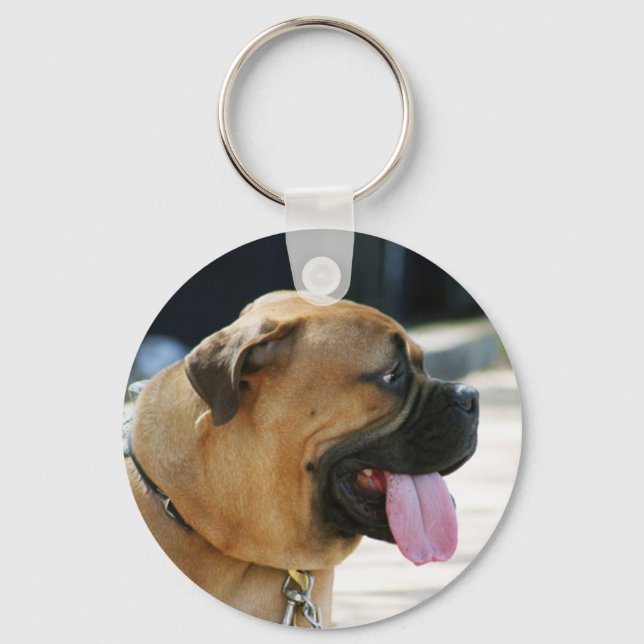 Bullmastiff Dog Key Ring (Front)