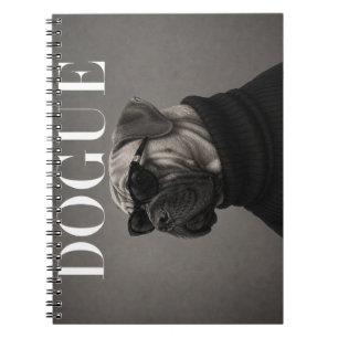 Bullmastiff Editorial Fashion Portrait Notebook