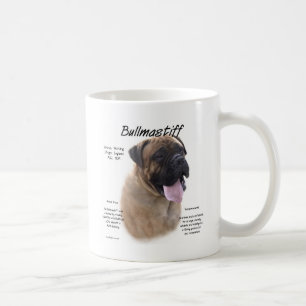 Bullmastiff (fawn) History Design Coffee Mug