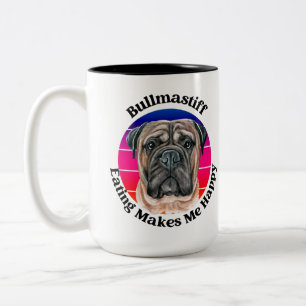 Bullmastiff funny quote Two-Tone Coffee Mug