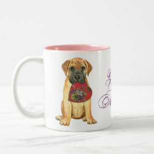 Bullmastiff Hearts Mum Two-Tone Coffee Mug