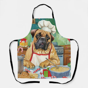 Bullmastiff Holiday Baking: Festive Christmas Apron
