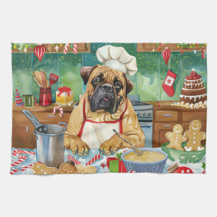 Bullmastiff Holiday Baking: Festive Christmas Tea Towel