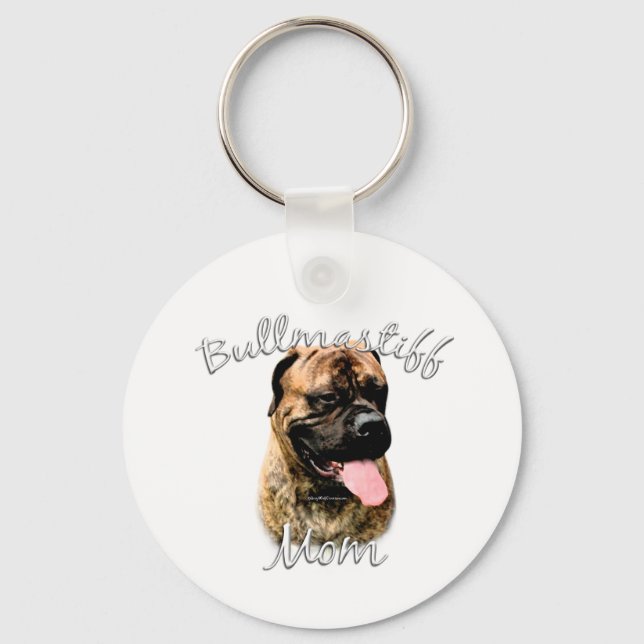 Bullmastiff Mum 2 Key Ring (Front)