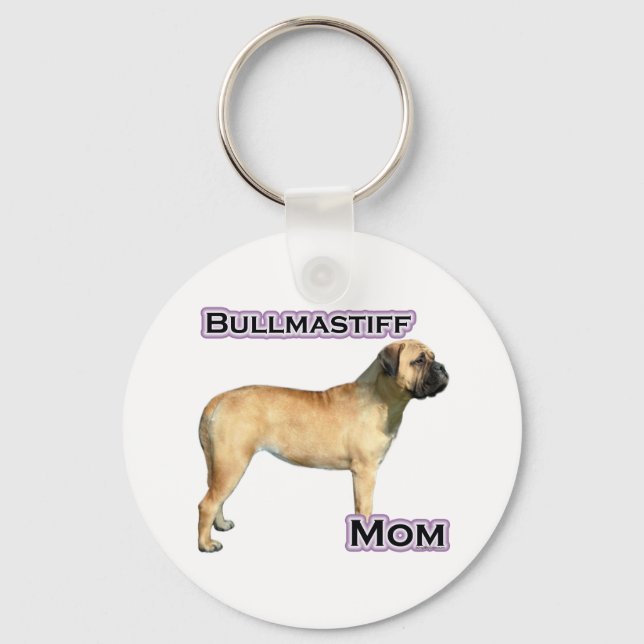 Bullmastiff Mum 4 - Keychain (Front)