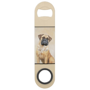 Bullmastiff Painting - Cute Original Dog Art