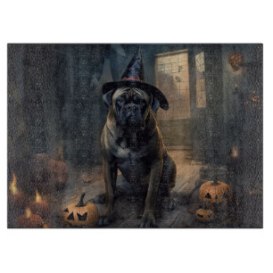 Bullmastiff Pumpkins Halloween Scary Cutting Board
