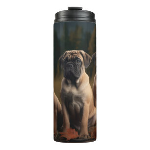 Bullmastiff  Puppy Autumn Delight Pumpkin Thermal Tumbler
