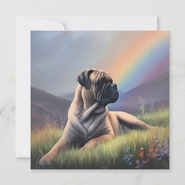 Bullmastiff Rainbow Bridge Custom Dog Name (Front)